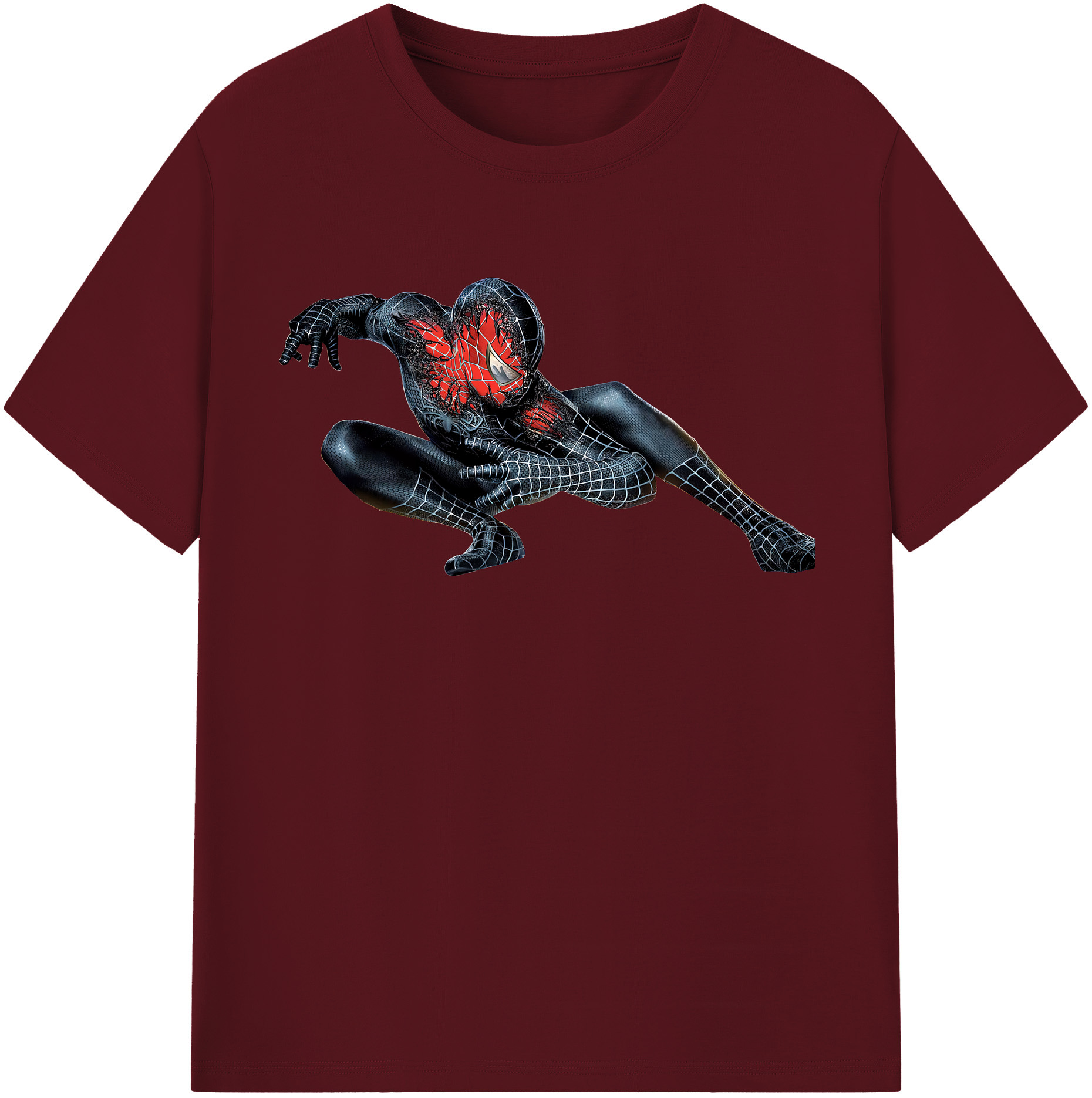（画像用） Spider Man スパイダーマン 綿100％半袖Tシャツ（フロントプリント）